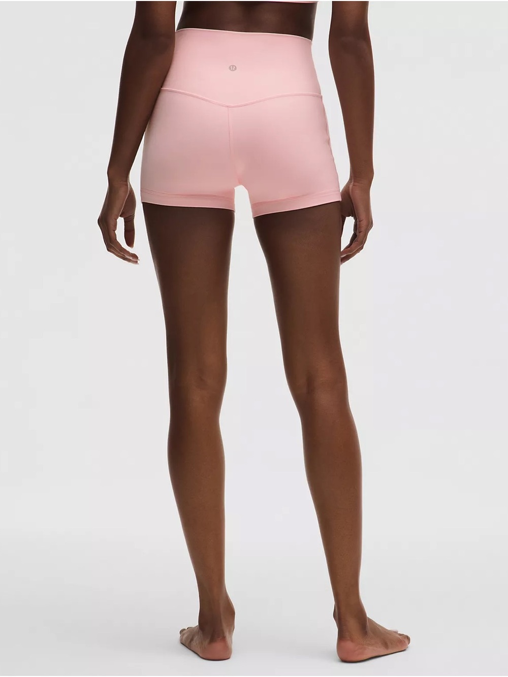 lululemon Align No Line High-Rise 4” Shorts Pink Pearl Size 4 - Picture 3 of 5